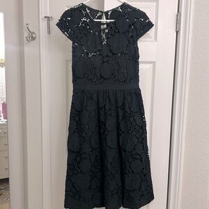 Jcrew Collection Black Eyelet lace dress